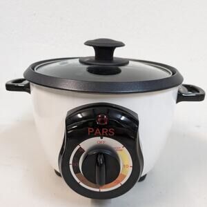 Pars Automatic Persian Rice Cooker Tahdig Rice Maker-White-3 Cup-USED-M164